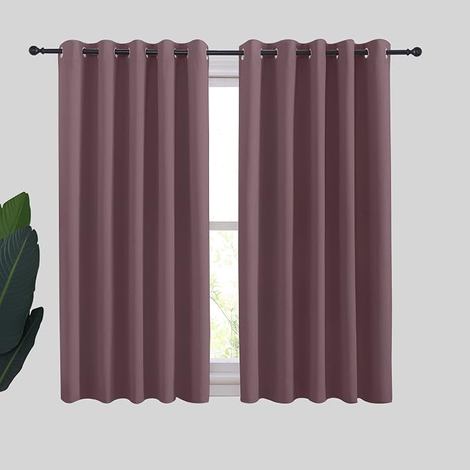 NICETOWN Thermal Insulated Curtains Blackout Draperies, Window Treatment Solid by NICETOWN