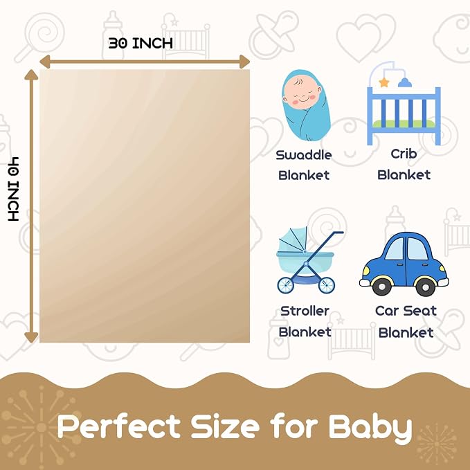 Sherpa Fleece Baby Blanket, Ultra Soft Fluffy Premium Baby Blankets - Image 2