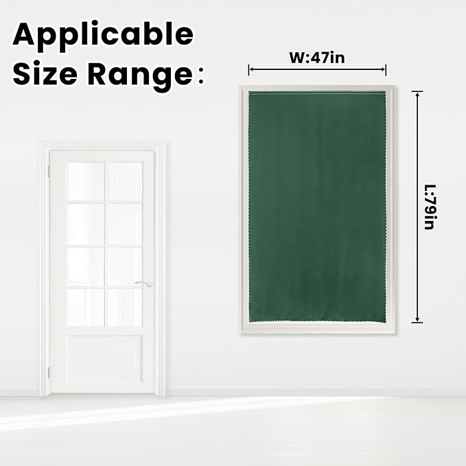 Blackout Curtains for Bedroom Stick On Curtains Window Shades Pull Down - Image 7