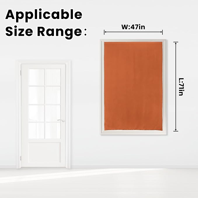 Self Adhesive Curtains Portable Blackout Curtain Simple and Easy to Install - Image 7