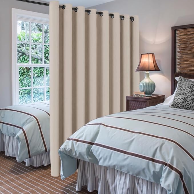 H.VERSAILTEX Blackout Patio Curtains 100 x 108 Inches - Image 2