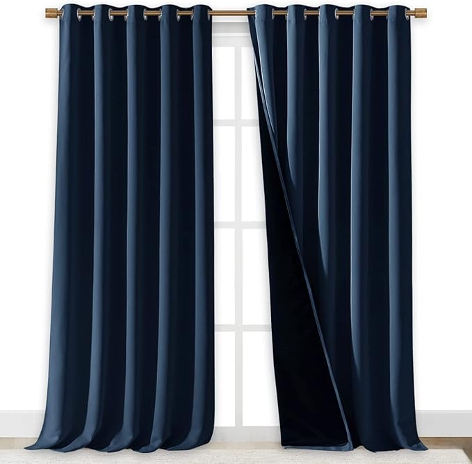 NICETOWN 100% Blackout Blinds, Laundry Room Decor Window Treatment Curtains - Image 2