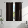 PONY DANCE Brown Blackout Curtains 2 Panels by PONYDANCE