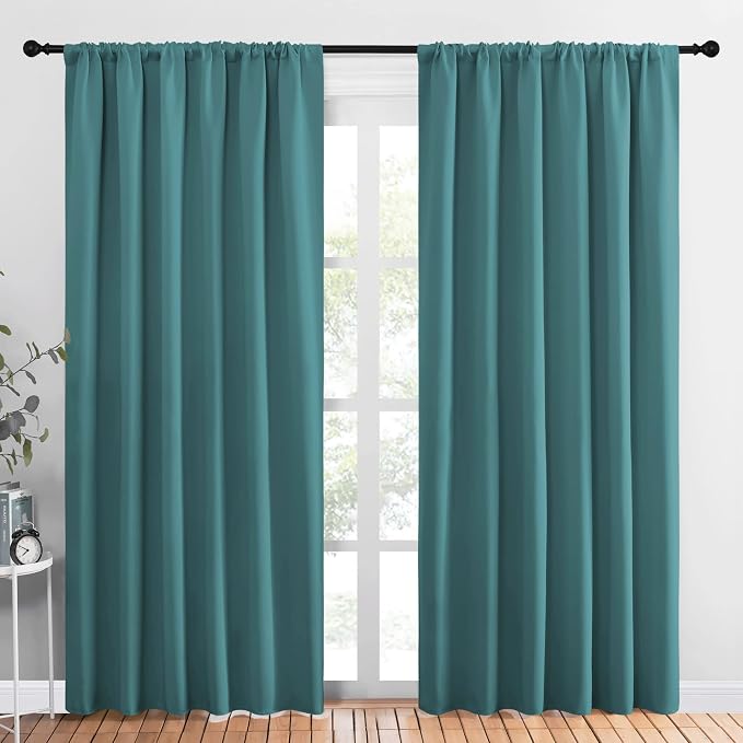 NICETOWN Living Room Curtains, Window Curtain Panels, Thermal Insulated Solid by NICETOWN
