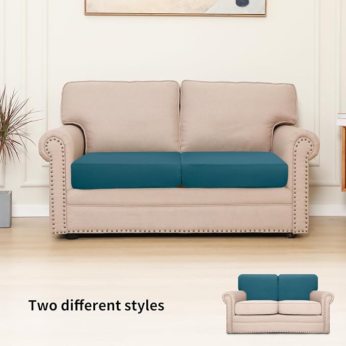 Easy-Going Stretch Individual Loveseat Couch Cushion Cover Sofa Cushion - Image 2
