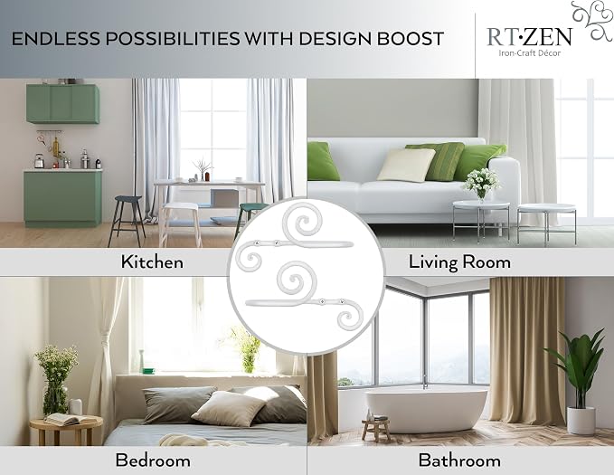 RTZEN Decorative Metal Curtain Tiebacks - Image 5