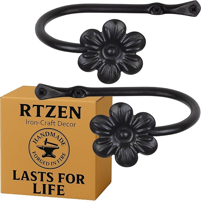 RTZEN Decorative Metal Curtain Tiebacks by RTZEN