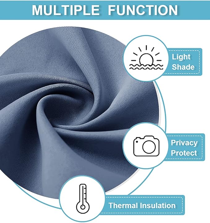 RYB HOME Short Blackout Curtains - Image 5