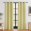 NICETOWN Blackout Window Curtains 80 inch Long, 2 Panels, 34 inch, Paler Yellow by NICETOWN