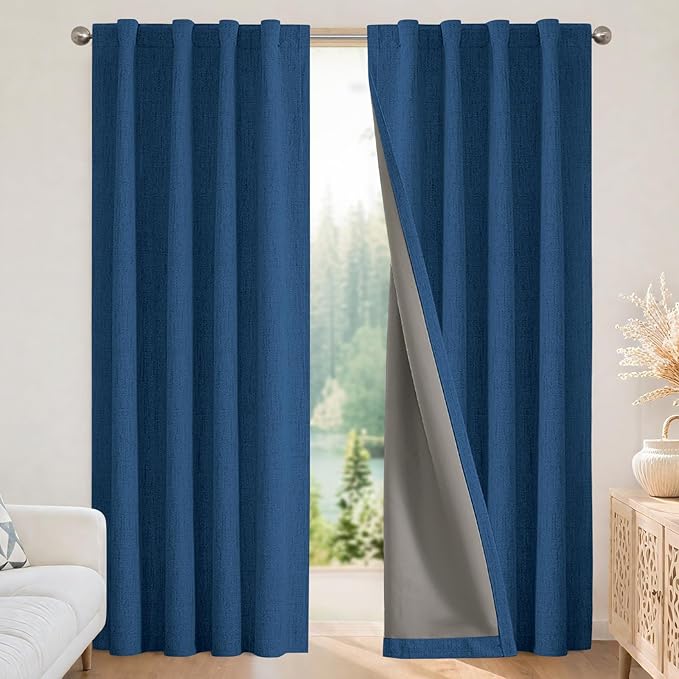 Joydeco Linen Blackout Curtains by JOYDECO