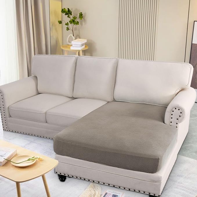 H.VERSAILTEX Super Stretch Individual Chaise Cover Sectional Couch Covers - Image 3