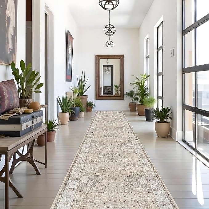 Hallway Washable Runner Rug by HYHAOYUNLAI