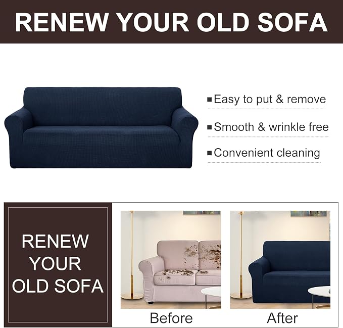 U-NICE HOME Stretch Couch Cover Sofa Cover Sofa Slipcover Furniture Protector - Image 5