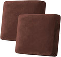 H.VERSAILTEX Velvet Stretch Couch Cushion Cover Plush Cushion Slipcover by HVERSAILTEX