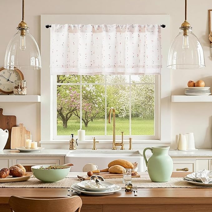 jinchan Kitchen Valance Curtain - Image 4