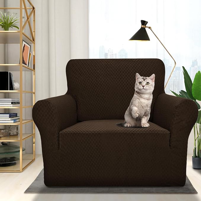 ZNSAYOTX 1 Piece Jacquard Chair Slipcovers - Image 2