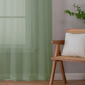 OWENIE Short Sheer Curtains 30 Inches 2 Panels Set, Kitchen Tiers Light by OWENIE