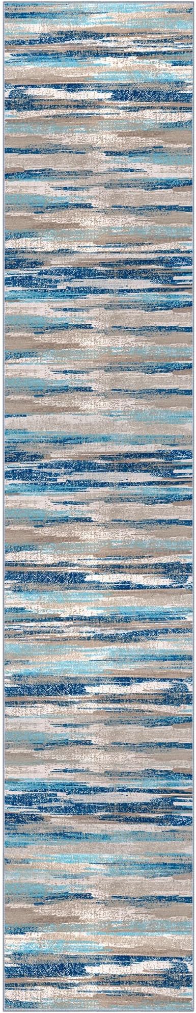 Lansny Modern Abstract Runner Rug 3x14 - Image 9