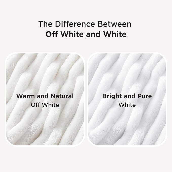 Bedsure GentleSoft White Fleece Blanket - Image 8