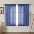Gwine Royal Blue Sheer Curtains by Gwine