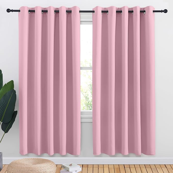 NICETOWN Bedroom Curtains Blackout Drapery Panels, 2 Panels, 70 x 72 inches by NICETOWN
