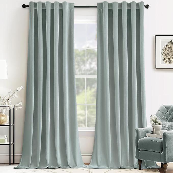 MIULEE Velvet Curtains 90 inches by MIULEE
