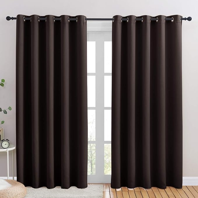 NICETOWN Blackout Draperies Curtains, Energy Smart Thermal Insulated Solid by NICETOWN