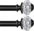 USFOOK 2 Pack Curtain Rod 32 to 58 Inches, USFOOK 7/8 Inch Telescoping Splicing by USFOOK