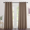 NICETOWN Blackout Cappuccino Curtains 84 inches Long, Grommet Room Darkening by NICETOWN