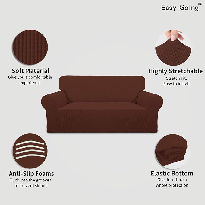 Easy-Going Stretch Oversized Loveseat Slipcover 1-Piece Sofa Cover Furniture - Image 3
