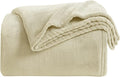 KMUSET Super Soft Throw Blanket Premium Silky Flannel Fleece Throw Size Beige by COZYBLANKETHappyHomeLife