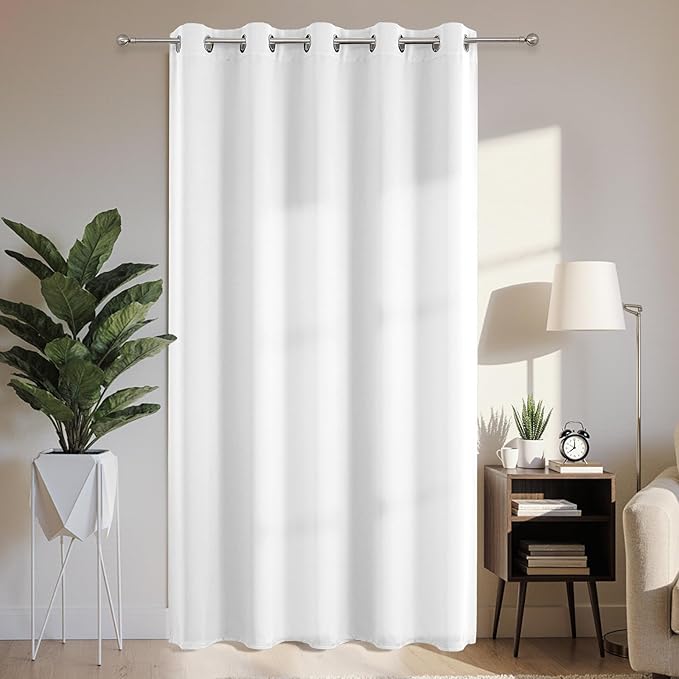 Joydeco Blackout Patio Sliding Door Curtains 96 Inches Long, Grommet Privacy by JOYDECO