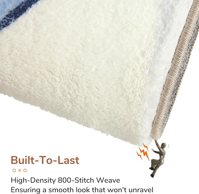 OPPODREAM Nautical Soft Area Rugs 5x7, Washable White Rug - Image 5