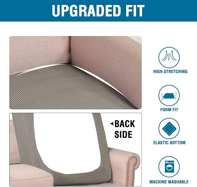 H.VERSAILTEX Super Stretch Individual Chaise Cover Sectional Couch Covers - Image 6