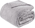 Exclusivo Mezcla Light Grey Fleece Queen Size Blanket by ExclusivoMezcla