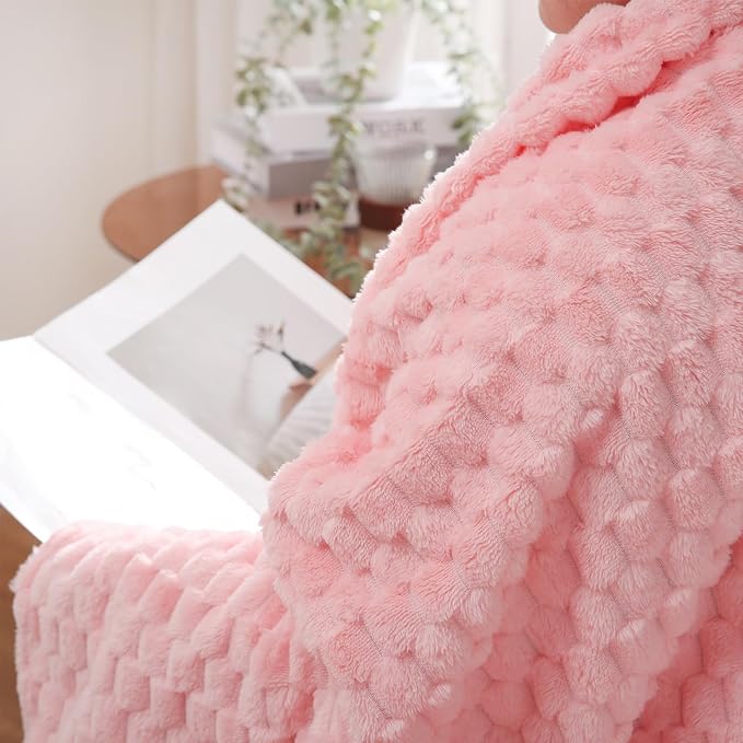 Light Pink Throw Blanket 50"×70" inches Gifts - Image 5