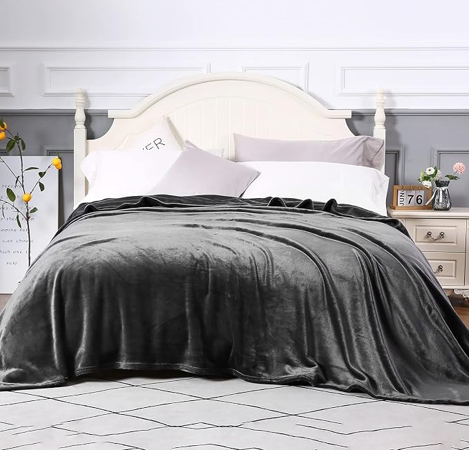 TASTHROW Large Flannel Fleece Throw Blanket, 90×108 Inch - Image 2
