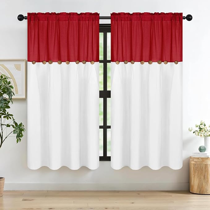 FRAMICS Farmhouse Cotton Linen Curtains - Image 2