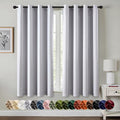 MIULEE Greyish White Blackout Curtains by MIULEE