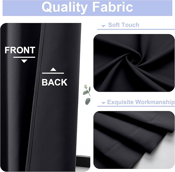 Simplebrand Ava Halloween Black Blackout Curtains - Image 3