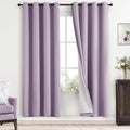 Yakamok Lilac 100% Blackout Curtains 72 Inches Long by Yakamok