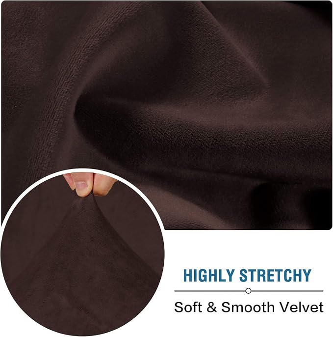 H.VERSAILTEX Velvet Stretch Individual Chaise Cover Sectional Couch Covers - Image 5