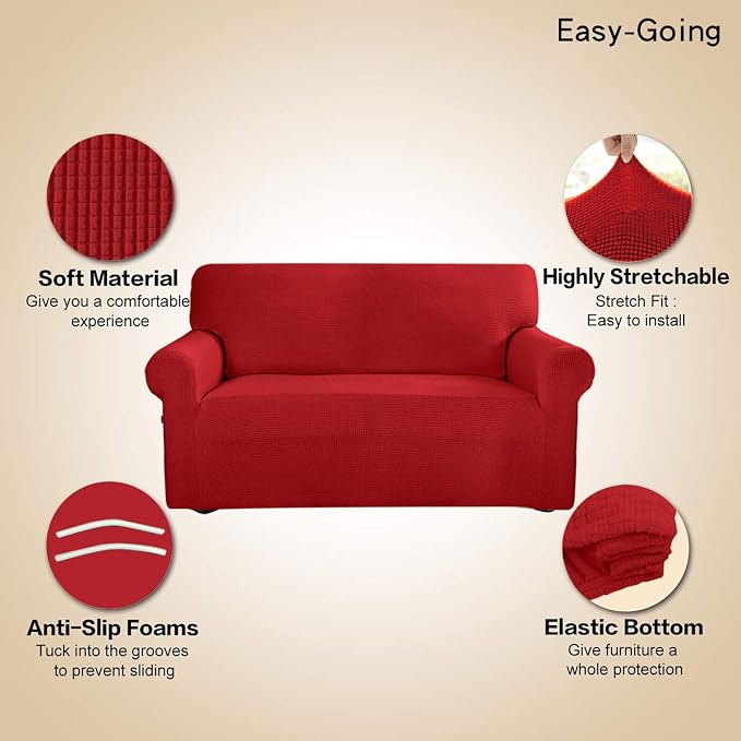 Easy-Going Stretch Sofa Slipcover 1-Piece Sofa Cover Furniture Protector Couch - Image 3