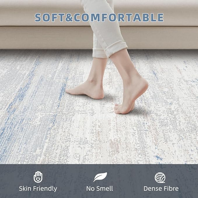 Washable Rugs 5x7 Area Rugs for Living Room, Dining Room, Kids Room | Machine - Image 3