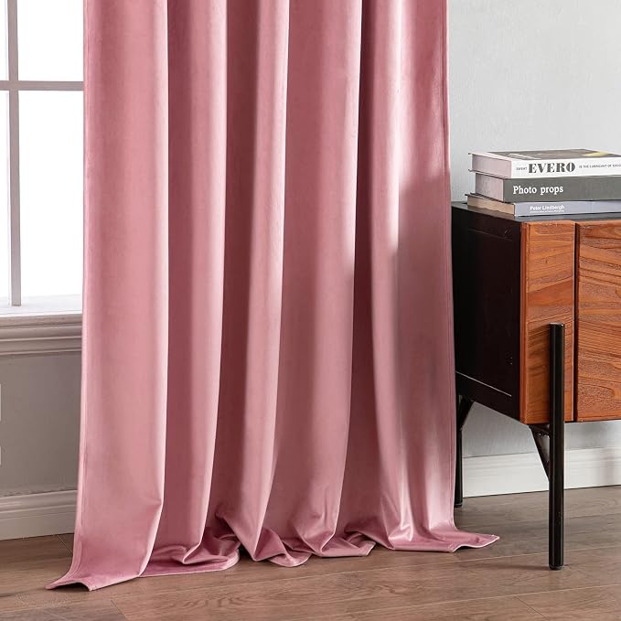 MIULEE Velvet Curtains 84 inches 2 Panels - Image 7