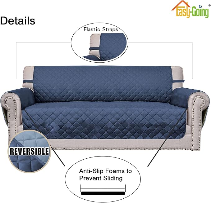 Easy-Going Oversized Chair Sofa Slipcover Reversible Sofa Cover Water Resistant - Image 3
