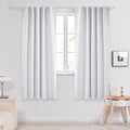 Deconovo Blackout Curtains, Thermal Insulated, W42 x L63 2 Panels, Back Tab by Deconovo