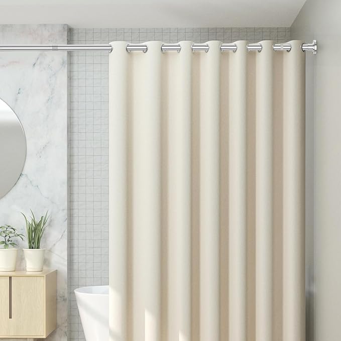 CorkLatta Chrome Shower Curtain Rod 31 to 80 Inch, 1 Inch Diameter Adjustable - Image 7