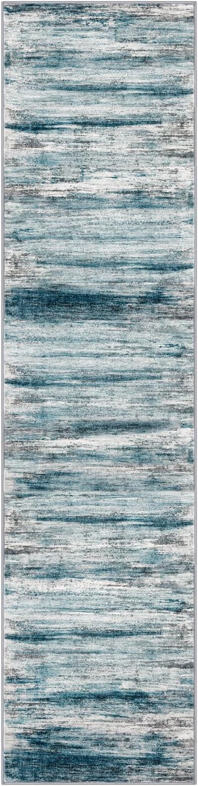 KOZYFLY Modern Abstract Runner Rug, 2x8 Kitchen Rugs Non-Slip Washable Soft - Image 8