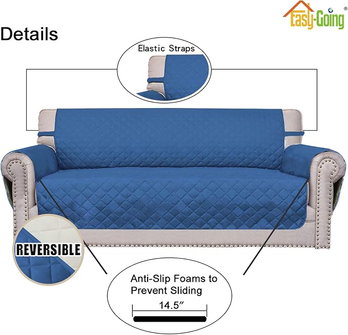 Easy-Going Sofa Slipcover Reversible Loveseat Sofa Cover Couch Cover - Image 3